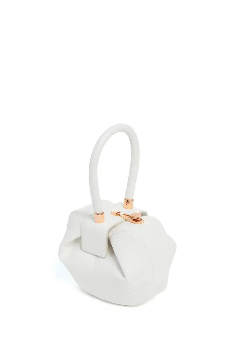 Gabriela Hearst Demi Bag in Ivory Crocodile Leather | Thumbnail 3