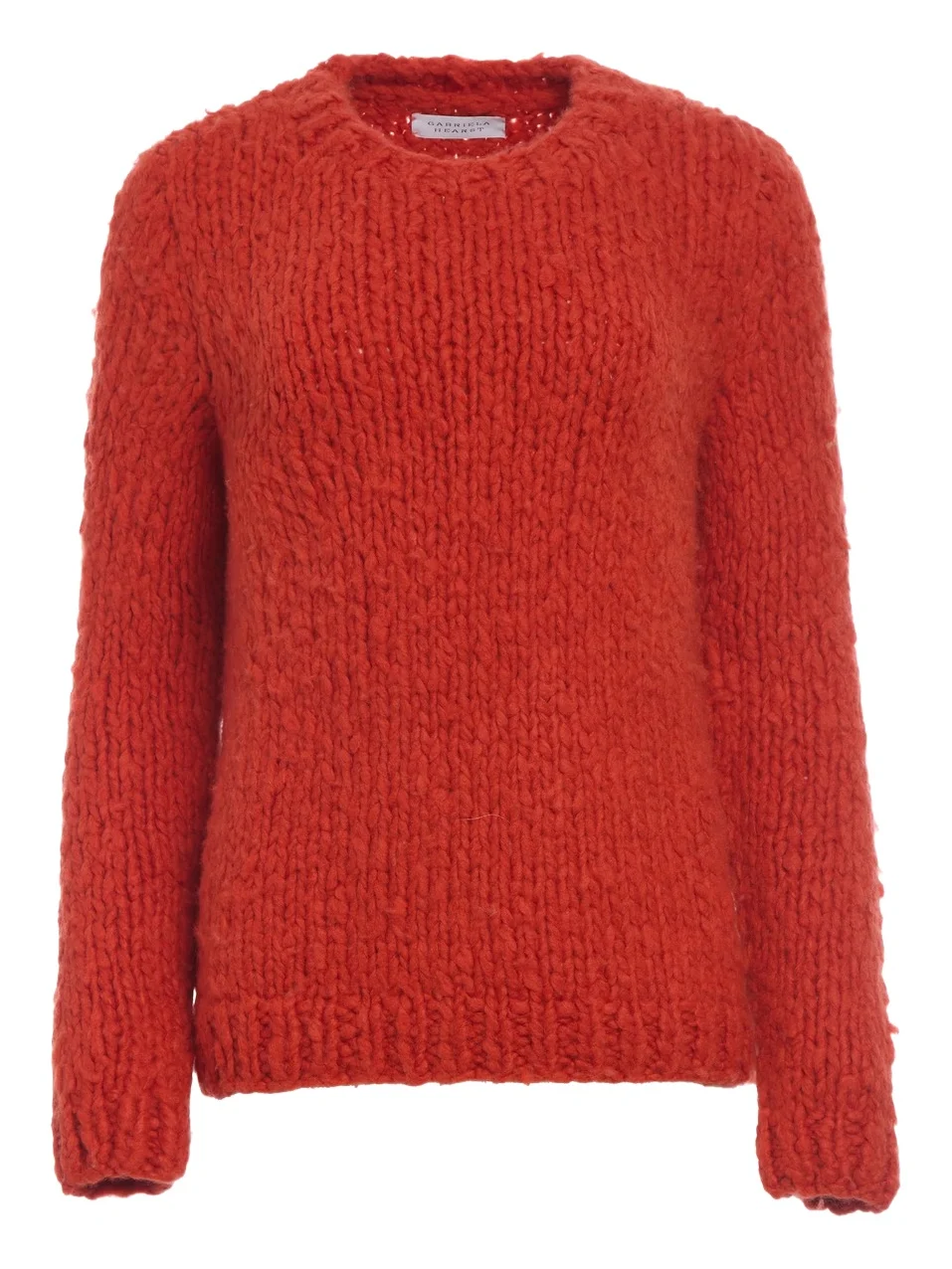 Gabriela Hearst Lawrence Knit Sweater in Antelope Orange Welfat Cashmere