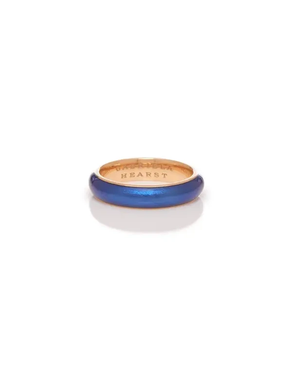 Ring in 18K Rose Gold & Vitreous Blue Enamel Ring in 18K Rose Gold & Vitreous Blue Enamel