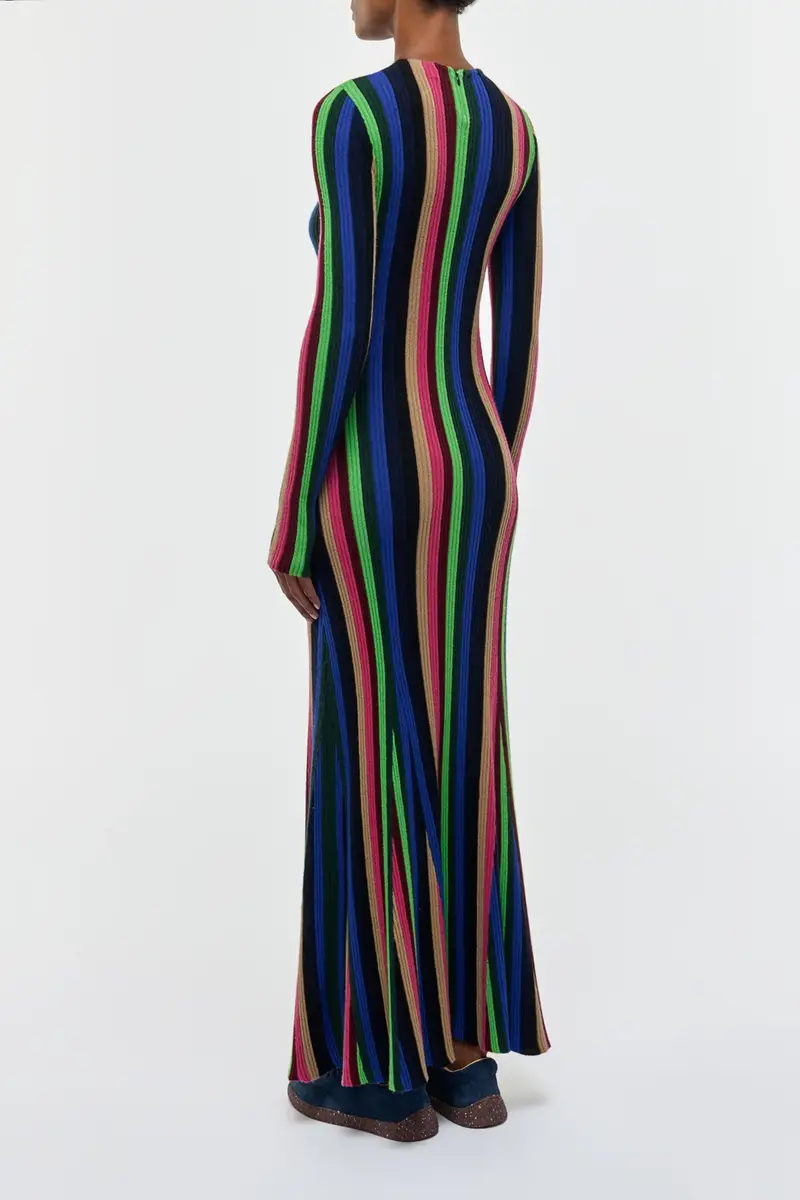 Gabriela Hearst Affinity Knit Maxi Dress in Multi Cashmere Silk | Thumbnail 4 Gabriela Hearst Affinity Knit Maxi Dress in Multi Cashmere Silk | Thumbnail 4