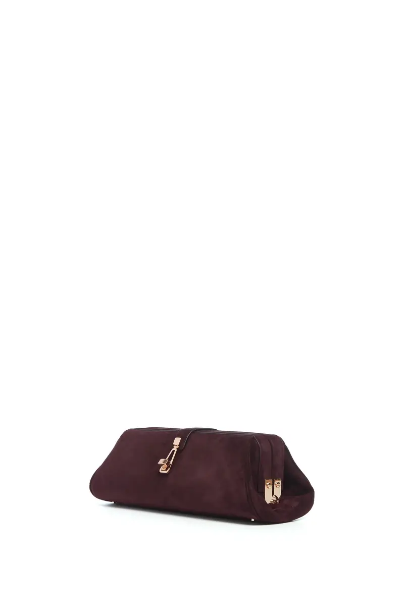 Gabriela Hearst Paola Clutch in Bordeaux Suede | Thumbnail 4 Gabriela Hearst Paola Clutch in Bordeaux Suede | Thumbnail 4