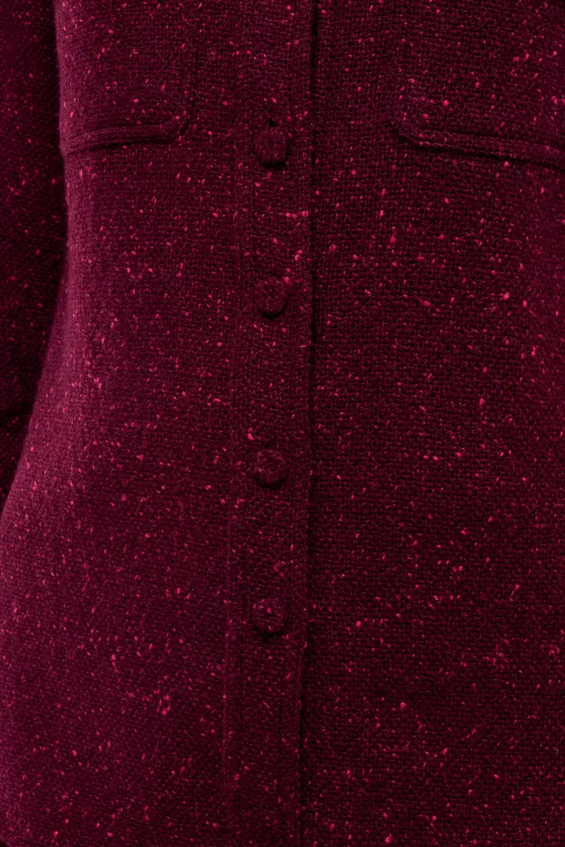Gabriela Hearst John Austin Shirt in Bordeaux Speckled Cashmere | Thumbnail 6 Gabriela Hearst John Austin Shirt in Bordeaux Speckled Cashmere | Thumbnail 6