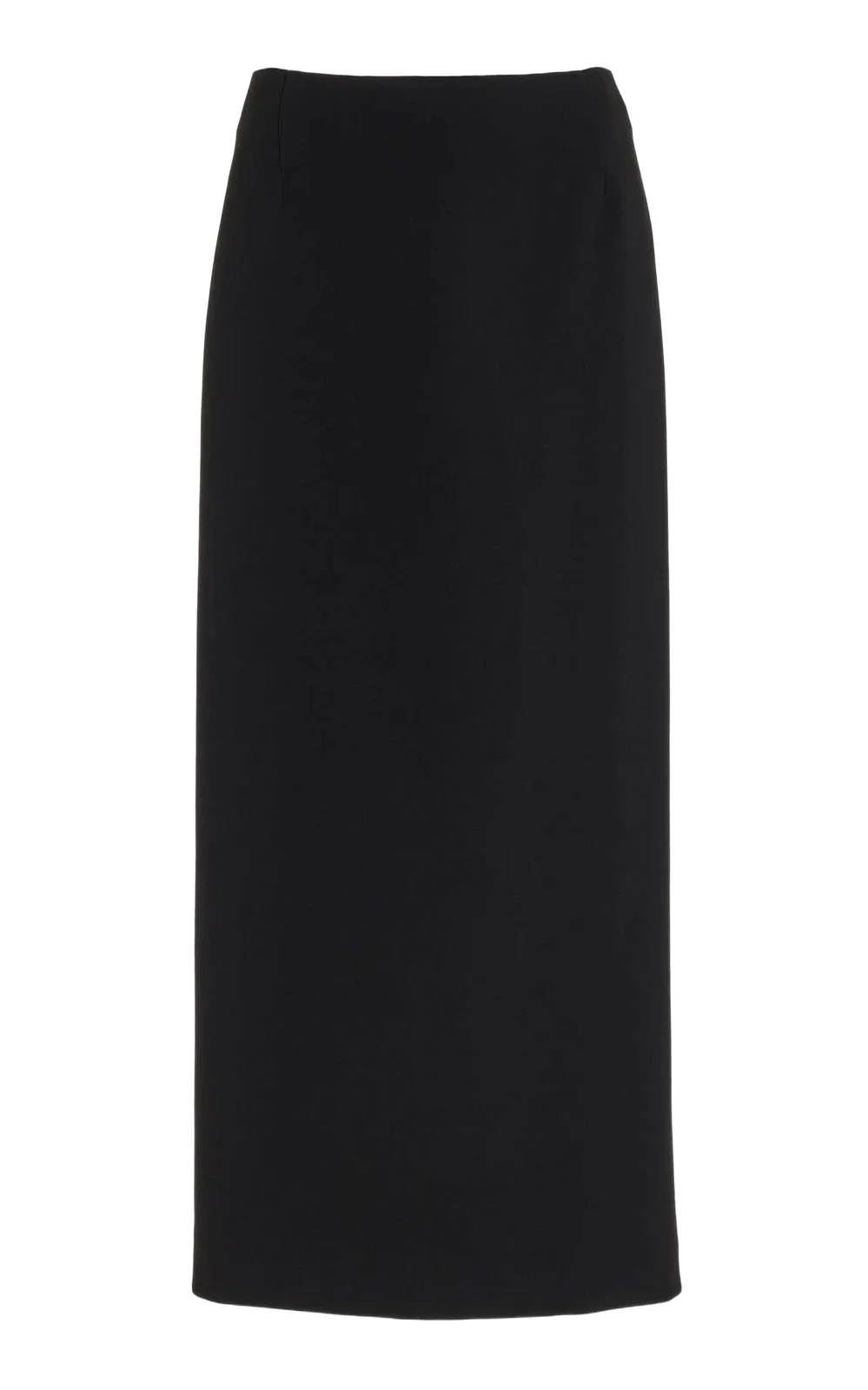 Manuela Midi Skirt in Black Virgin Wool Crepe Manuela Midi Skirt in Black Virgin Wool Crepe