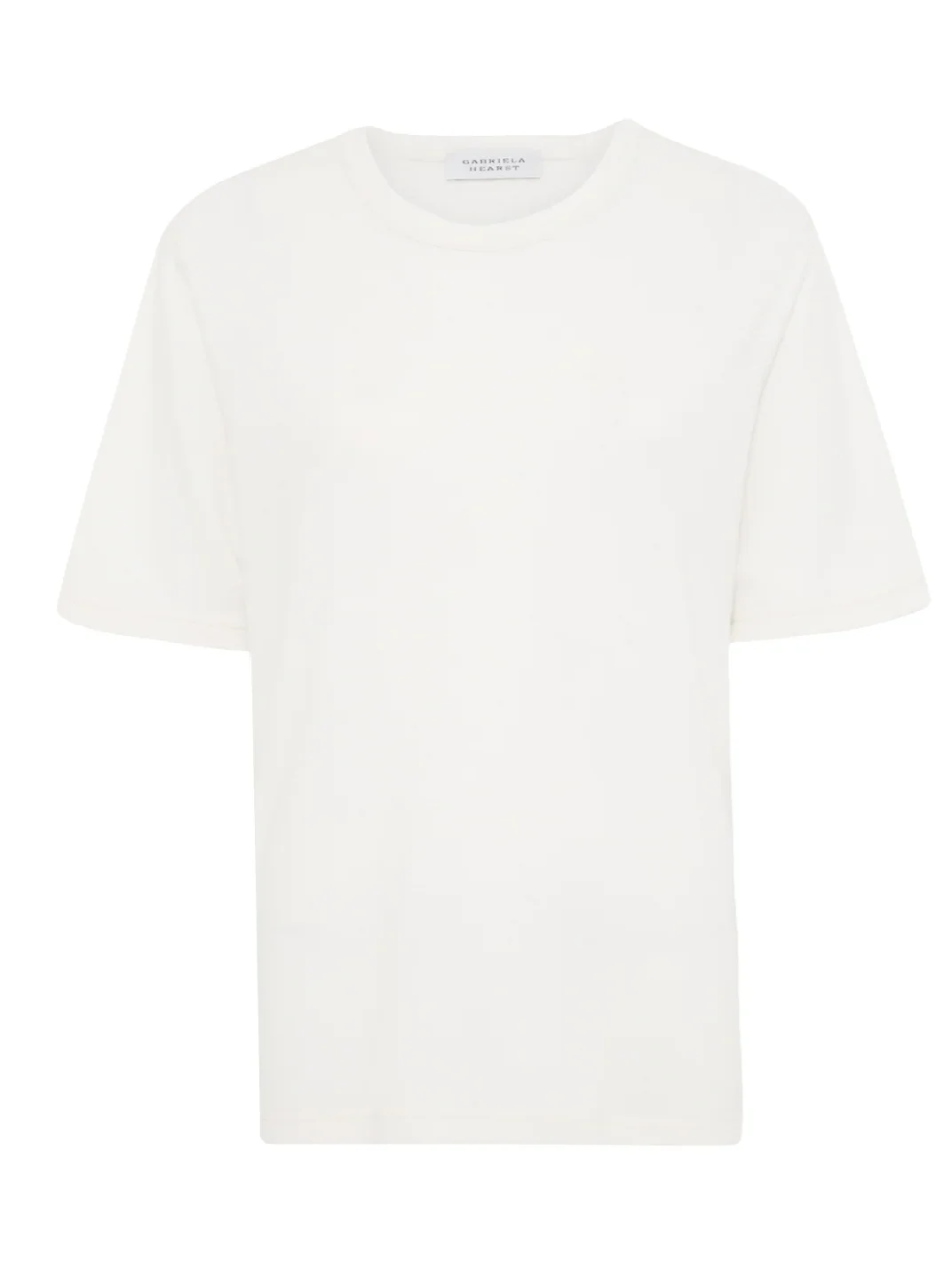 Gabriela Hearst Kirby T-Shirt in Ivory Cashmere Jersey