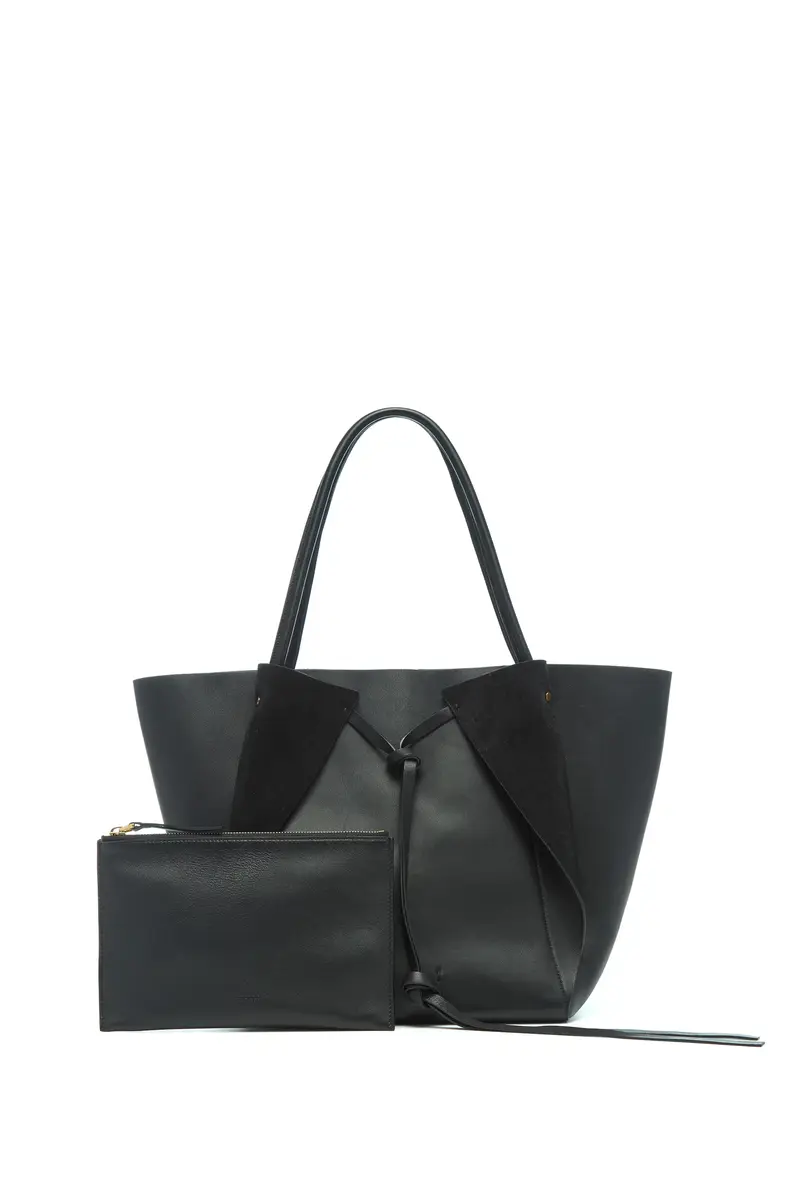 Gabriela Hearst Marija Tote Bag in Black Nappa Leather | Thumbnail 3