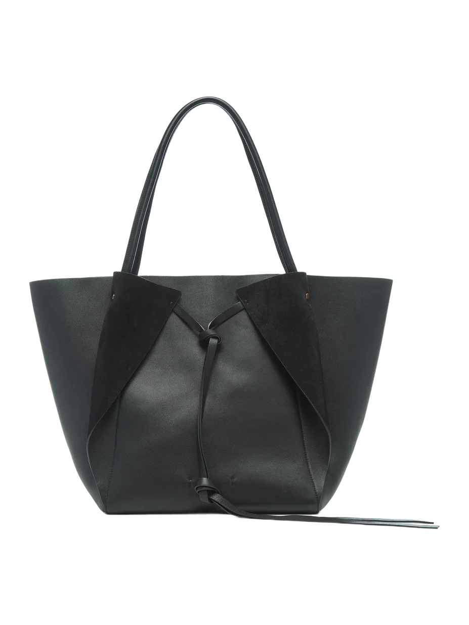 Gabriela Hearst Marija Tote Bag in Black Nappa Leather