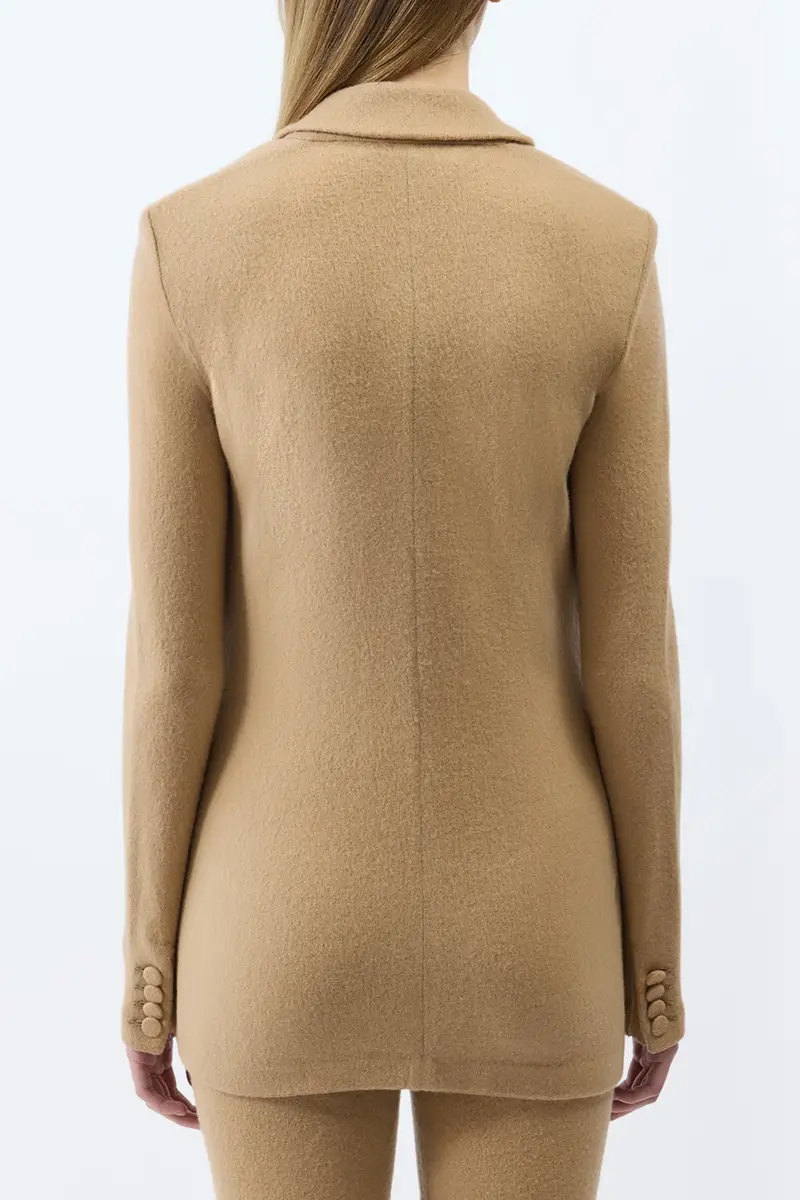 Gabriela Hearst Zander Knit Jacket in Camel Brushed Cashmere | Thumbnail 4 Gabriela Hearst Zander Knit Jacket in Camel Brushed Cashmere | Thumbnail 4