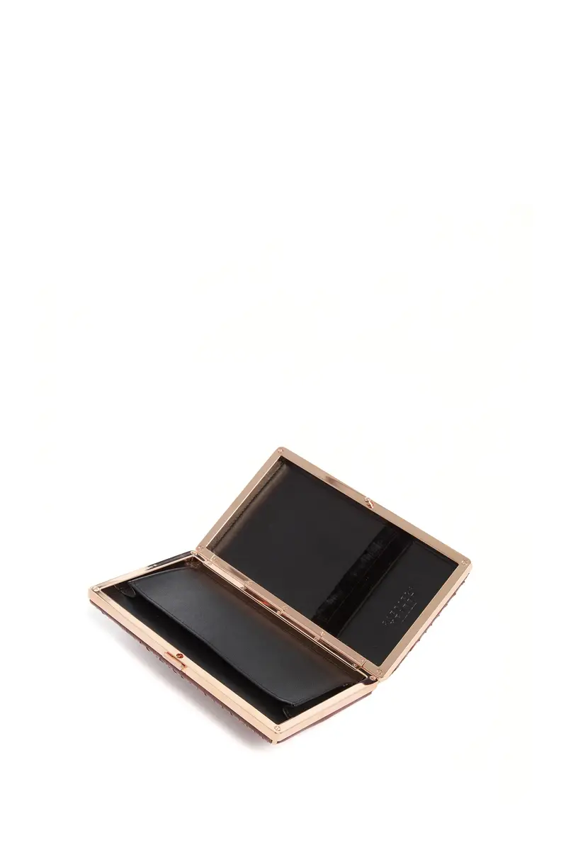 Gabriela Hearst Callas Clutch in Chocolate Snakeskin & Nappa Leather | Thumbnail 3 Gabriela Hearst Callas Clutch in Chocolate Snakeskin & Nappa Leather | Thumbnail 3