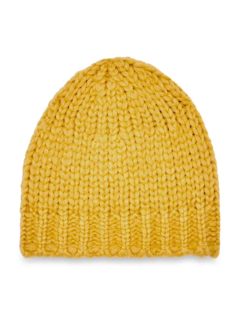 Gabriela Hearst Pacino Knit Hat in Golden Birch Welfat Cashmere