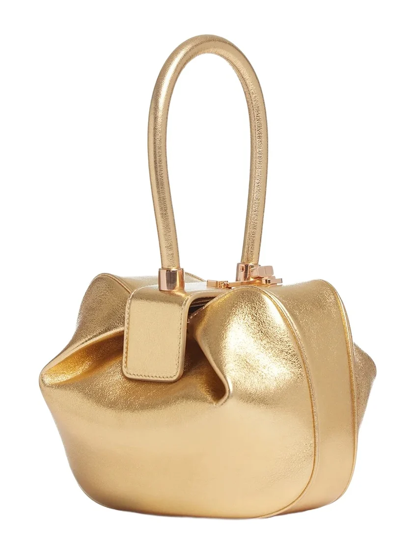 Gabriela Hearst Nina Bag in Gold Metallic Nappa Leather