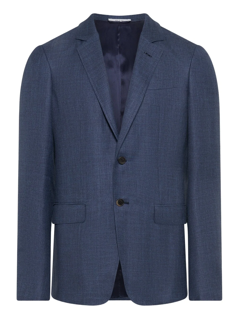 Irving Jacket in Denim Virgin Wool Silk with Linen Irving Jacket in Denim Virgin Wool Silk with Linen