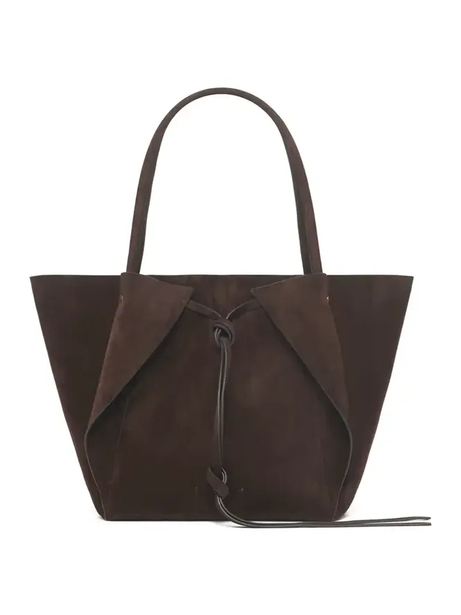 Marija Tote Bag in Chocolate Suede Marija Tote Bag in Chocolate Suede