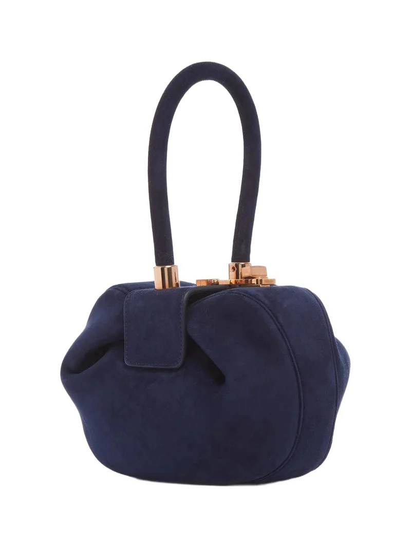 Demi Bag in Navy Suede Demi Bag in Navy Suede