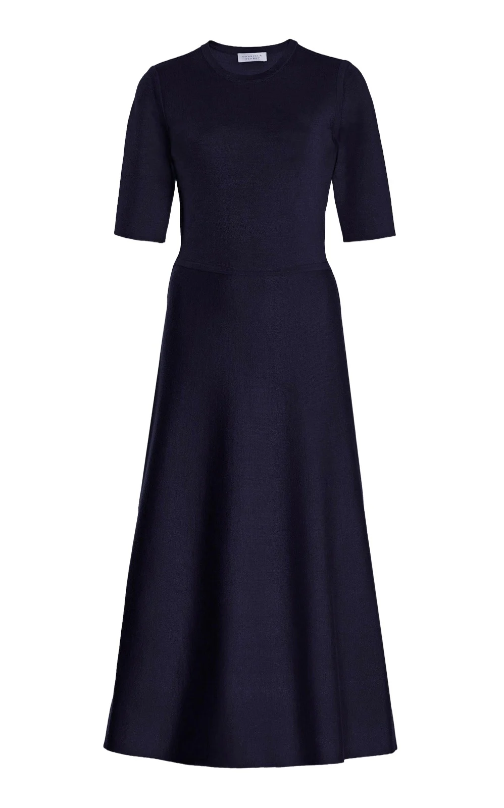 Seymore Knit Midi Dress in Dark Navy Merino Wool Cashmere Seymore Knit Midi Dress in Dark Navy Merino Wool Cashmere