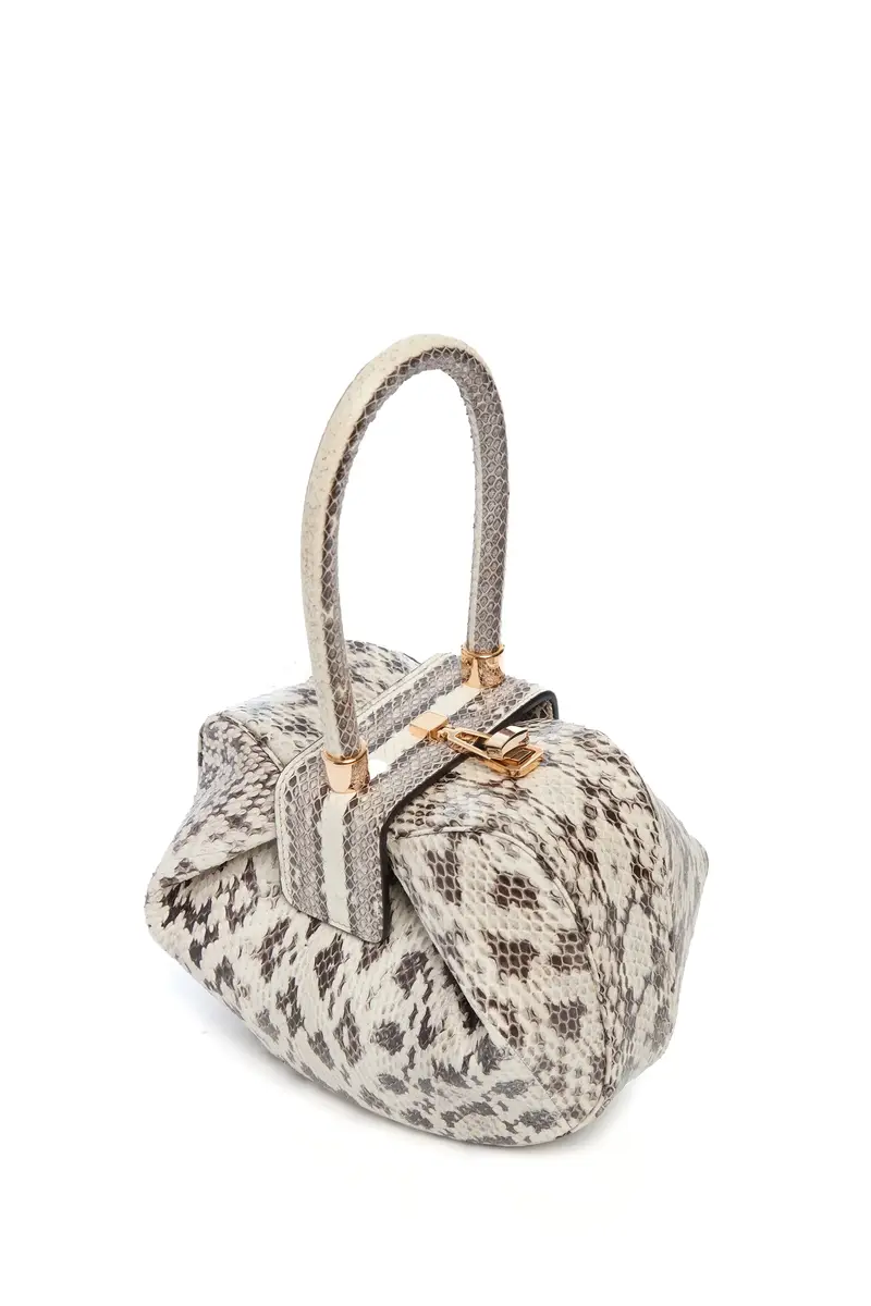 Gabriela Hearst Nina Bag in Black & White Snakeskin | Thumbnail 3