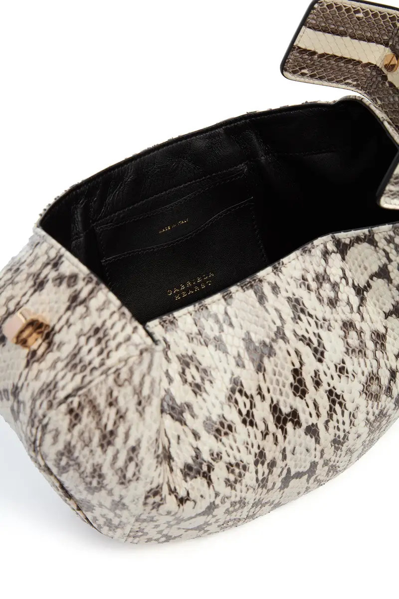 Gabriela Hearst Nina Bag in Black & White Snakeskin | Thumbnail 4