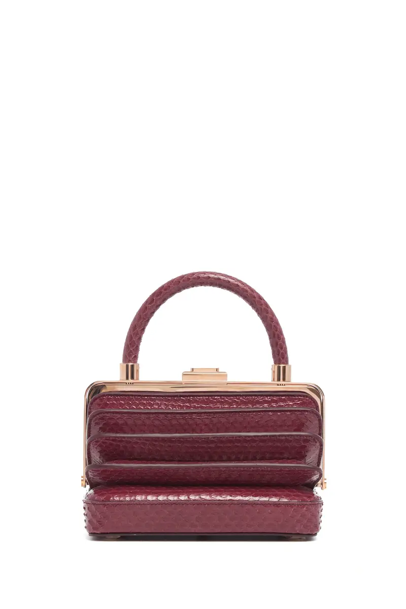 Gabriela Hearst Diana Bag in Bordeaux Snakeskin | Thumbnail 2 Gabriela Hearst Diana Bag in Bordeaux Snakeskin | Thumbnail 2