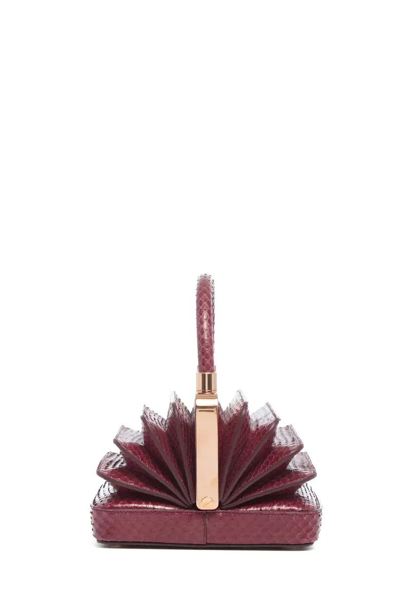Gabriela Hearst Diana Bag in Bordeaux Snakeskin | Thumbnail 3 Gabriela Hearst Diana Bag in Bordeaux Snakeskin | Thumbnail 3