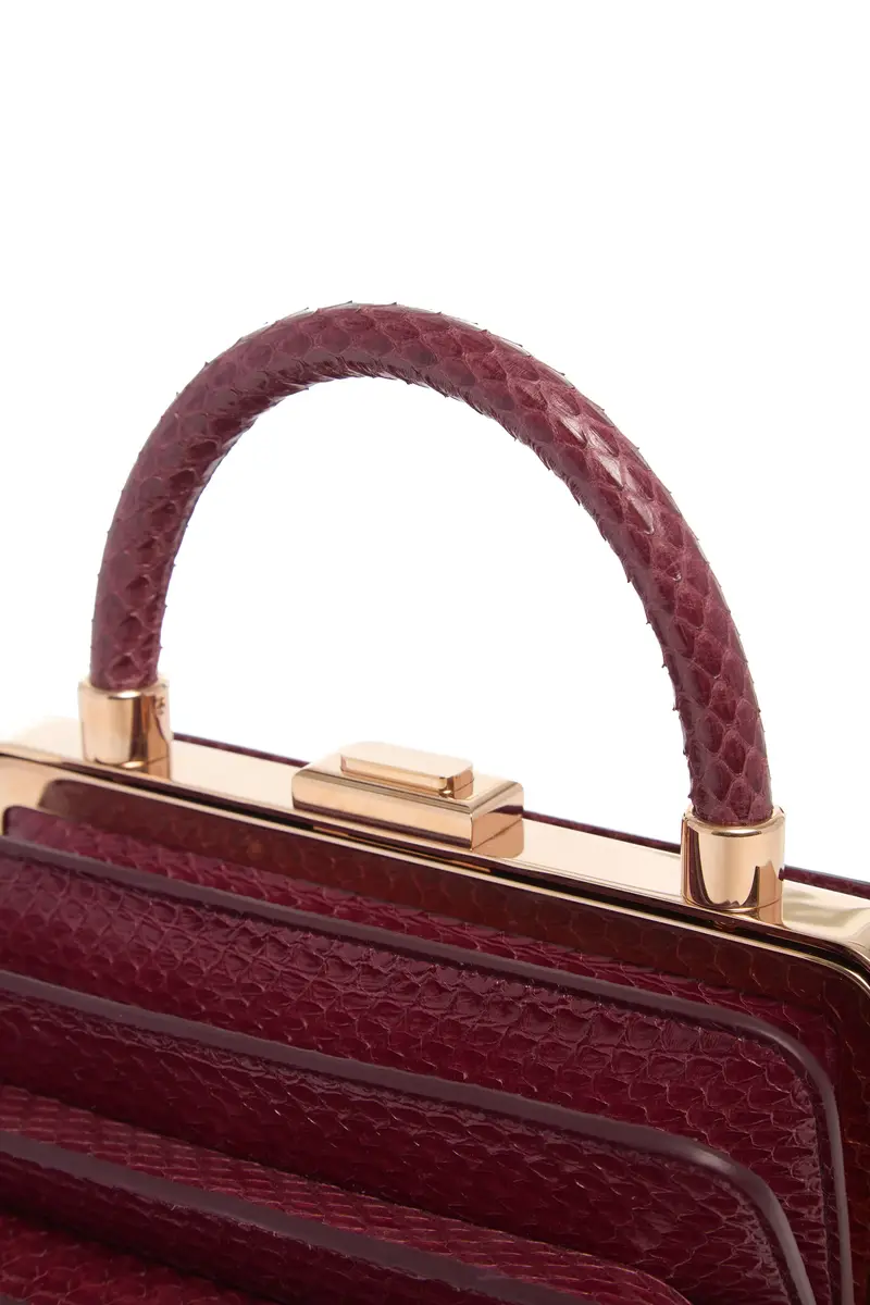 Gabriela Hearst Diana Bag in Bordeaux Snakeskin | Thumbnail 4 Gabriela Hearst Diana Bag in Bordeaux Snakeskin | Thumbnail 4