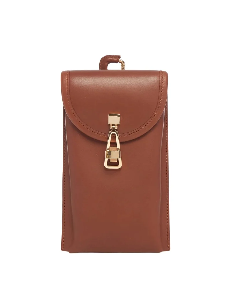 Gabriela Hearst Sunglasses Pouch in Cognac Leather