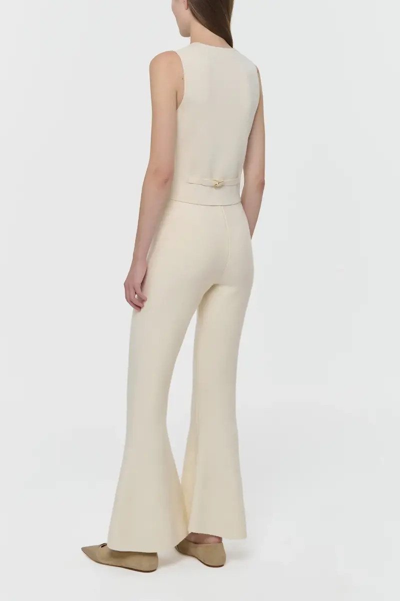 Gabriela Hearst Enso Knit Vest in Off White Merino Wool Cashmere | Thumbnail 4 Gabriela Hearst Enso Knit Vest in Off White Merino Wool Cashmere | Thumbnail 4
