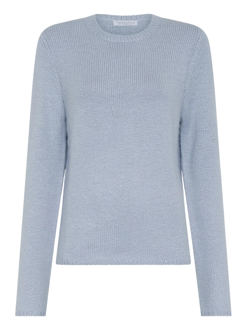 Gabriela Hearst Titus Knit Sweater in Light Blue Cashmere
