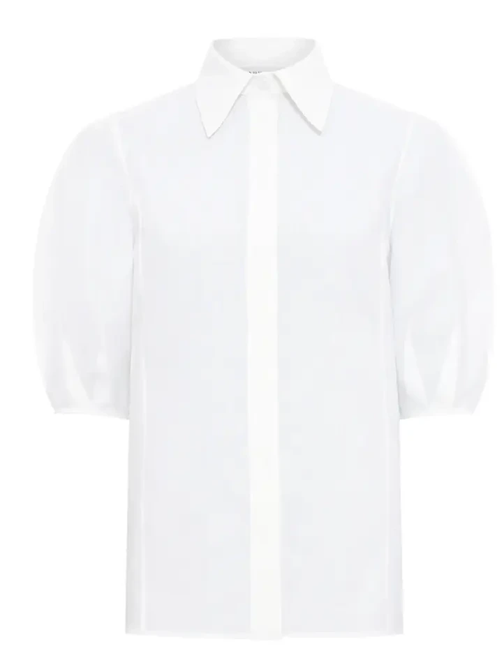 Sansi Top in White Aloe Linen Sansi Top in White Aloe Linen