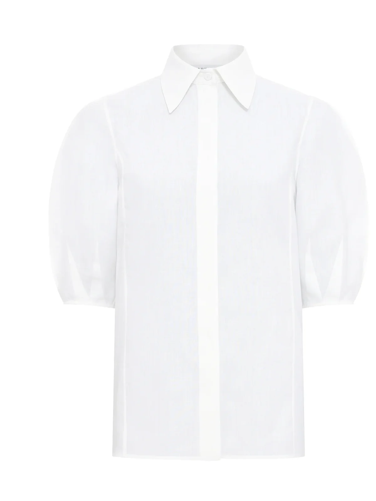 Sansi Top in White Aloe Linen Sansi Top in White Aloe Linen
