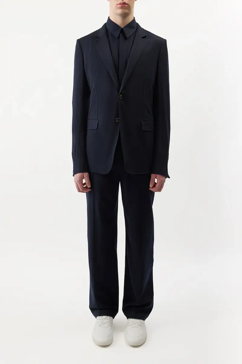 Gabriela Hearst Antoine Blazer in Dark Navy Virgin Wool | Thumbnail 2 Gabriela Hearst Antoine Blazer in Dark Navy Virgin Wool | Thumbnail 2