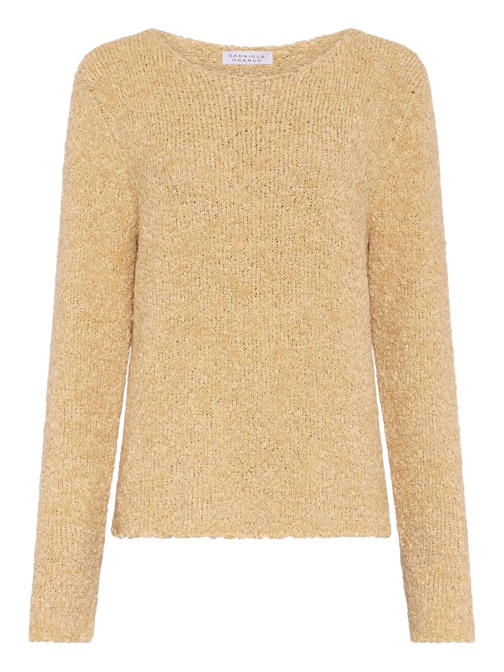 Crescenta Knit Sweater in Hay Silk Cashmere Linen Crescenta Knit Sweater in Hay Silk Cashmere Linen