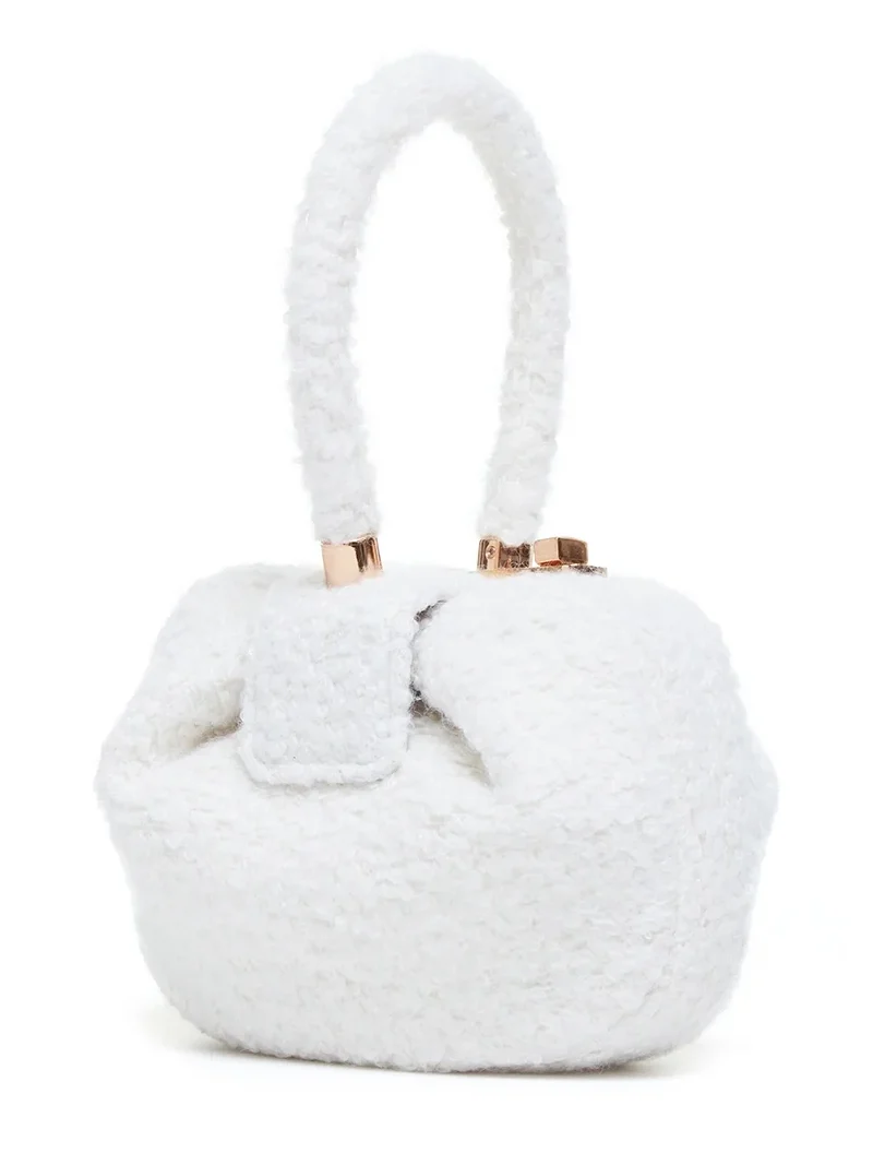 Gabriela Hearst Demi Bag in Ivory Cashmere Boucle