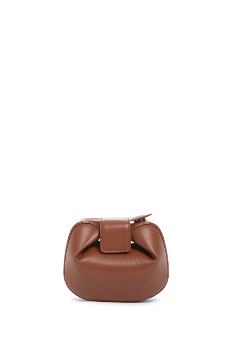 Gabriela Hearst Soft Demi Clutch in Cognac Nappa Leather | Thumbnail 2 Gabriela Hearst Soft Demi Clutch in Cognac Nappa Leather | Thumbnail 2