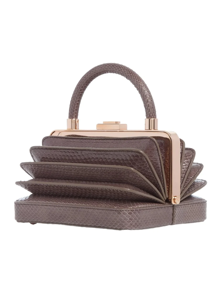 Diana Bag in Charcoal Snakeskin