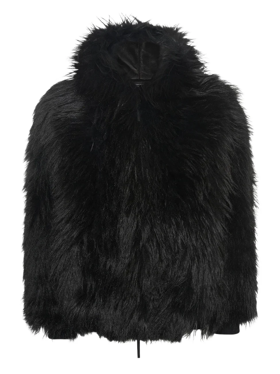 Tom Hoody Jacket in Black Cashmere Shearling Tom Hoody Jacket in Black Cashmere Shearling