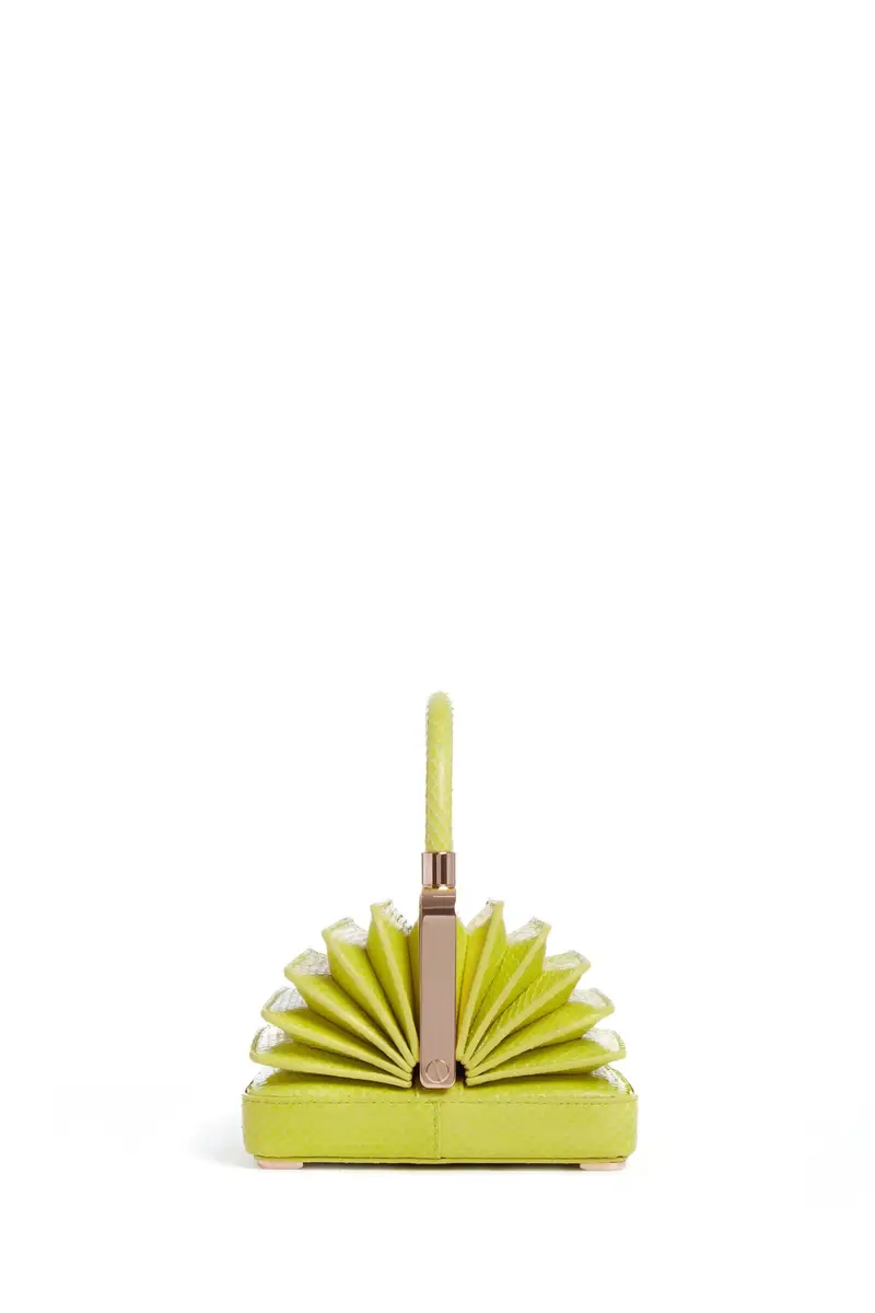 Gabriela Hearst Small Diana Bag in Lime Adamite Snakeskin | Thumbnail 3 Gabriela Hearst Small Diana Bag in Lime Adamite Snakeskin | Thumbnail 3