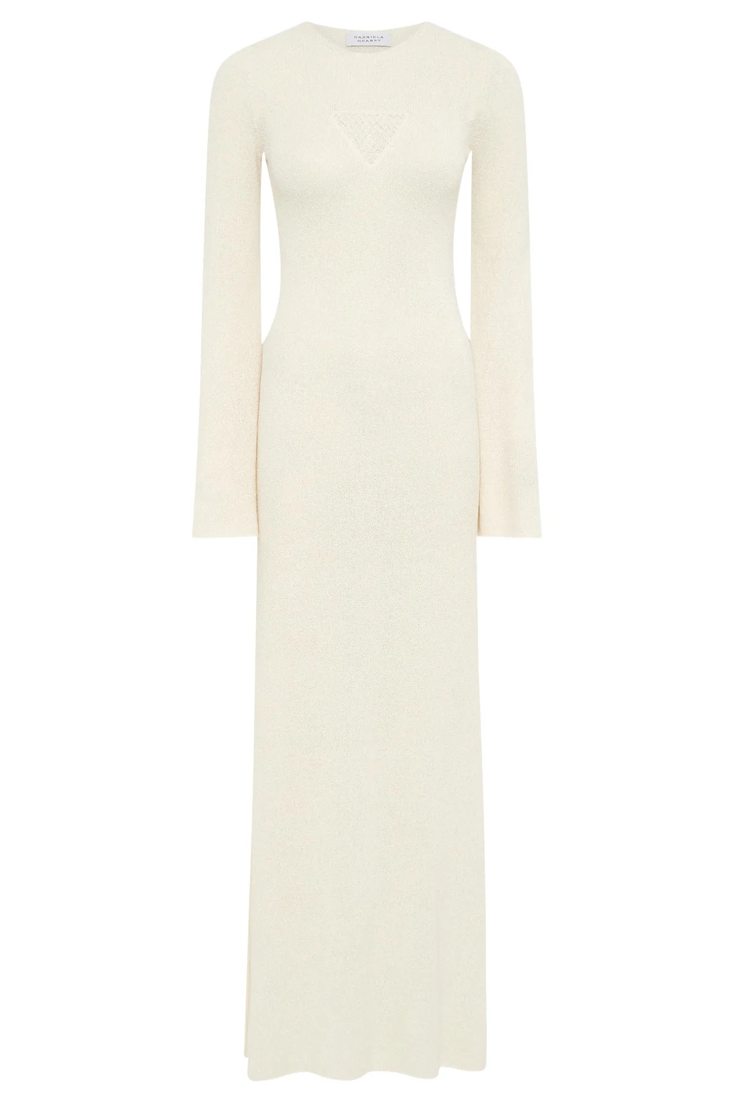 Arisen Knit Maxi Dress in Off White Mulberry Silk Arisen Knit Maxi Dress in Off White Mulberry Silk