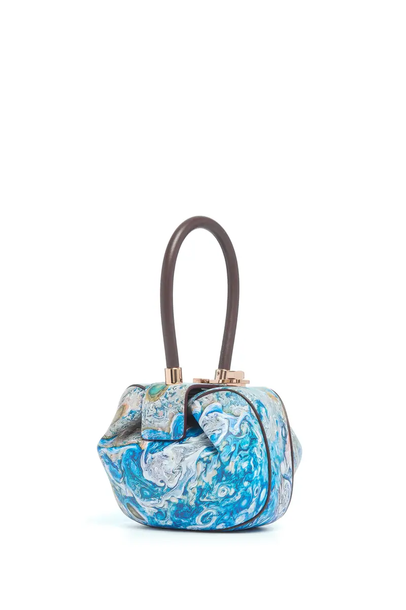 Gabriela Hearst Demi Jupiter Bag in Painted Bordeaux Textured Leather | Image 1 Gabriela Hearst Demi Jupiter Bag in Painted Bordeaux Textured Leather | Image 1