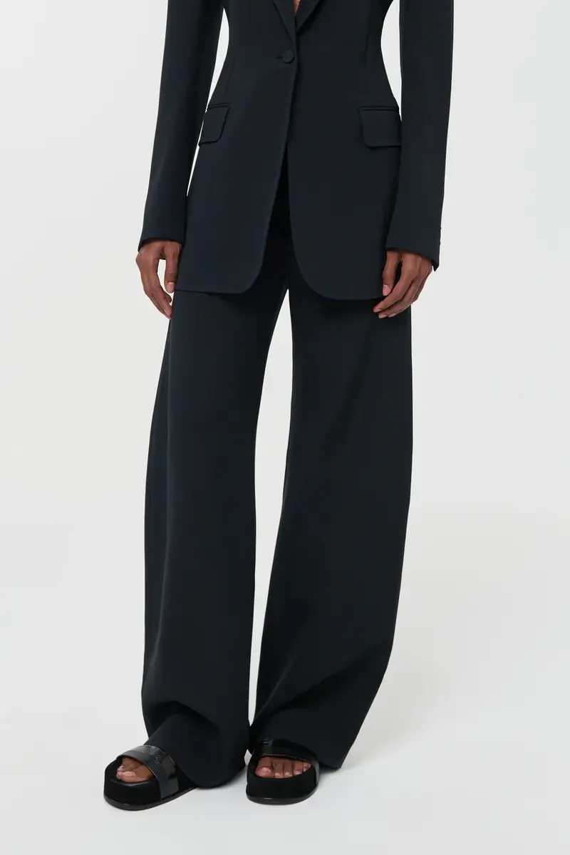 Gabriela Hearst Merat Barrel-leg Pant in Black Silk Wool Cady | Thumbnail 6 Gabriela Hearst Merat Barrel-leg Pant in Black Silk Wool Cady | Thumbnail 6