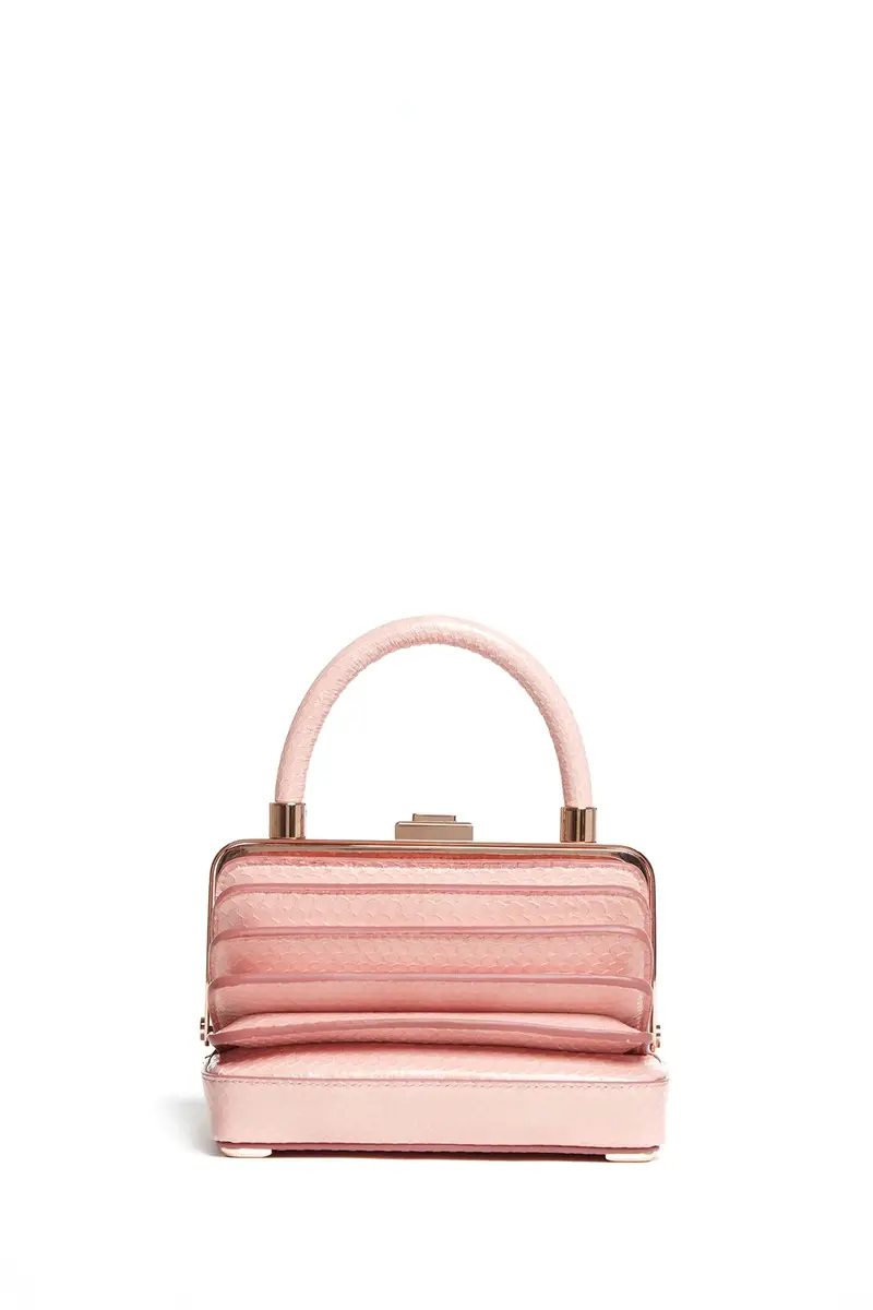 Gabriela Hearst Small Diana Bag in Pink Snakeskin | Thumbnail 2 Gabriela Hearst Small Diana Bag in Pink Snakeskin | Thumbnail 2