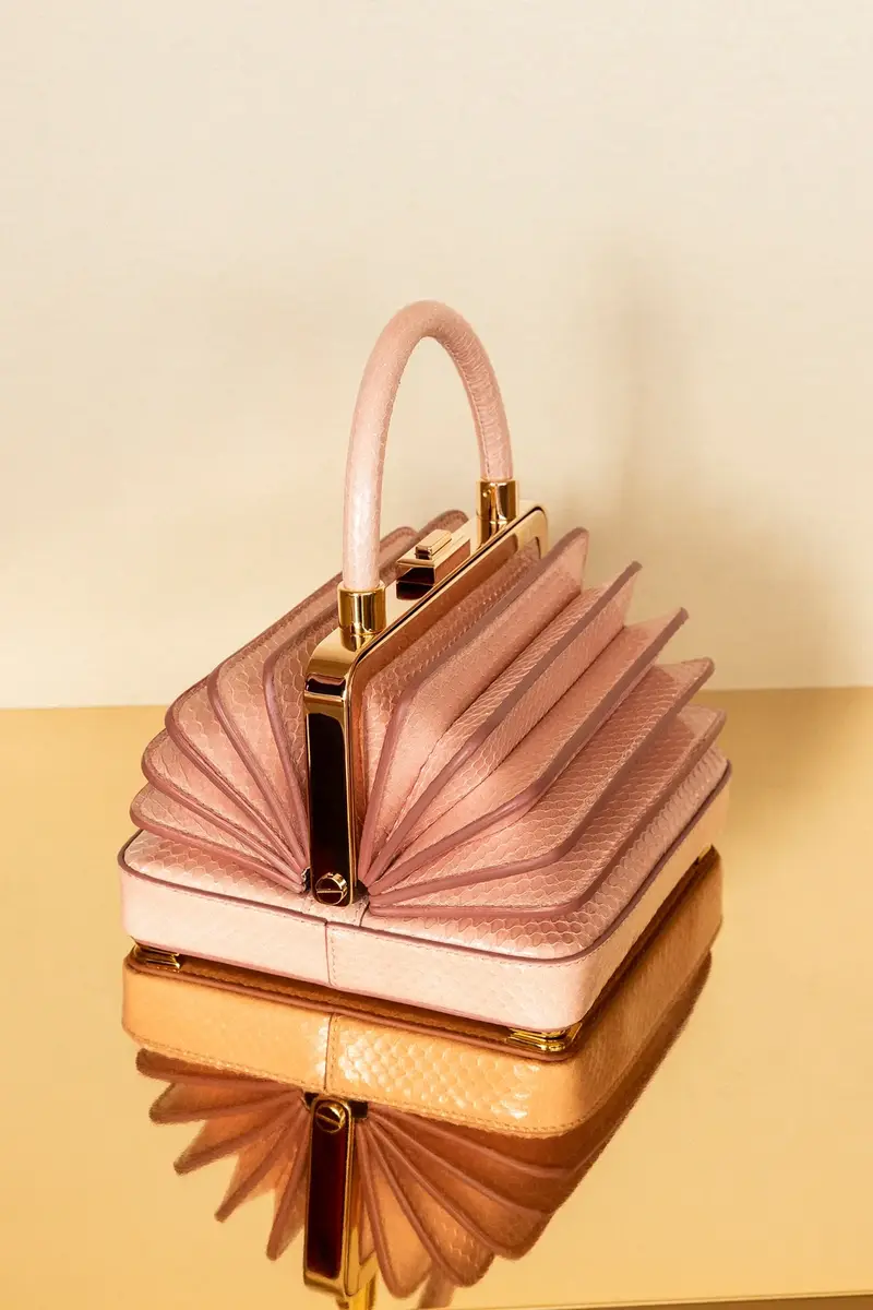 Gabriela Hearst Small Diana Bag in Pink Snakeskin | Thumbnail 5 Gabriela Hearst Small Diana Bag in Pink Snakeskin | Thumbnail 5
