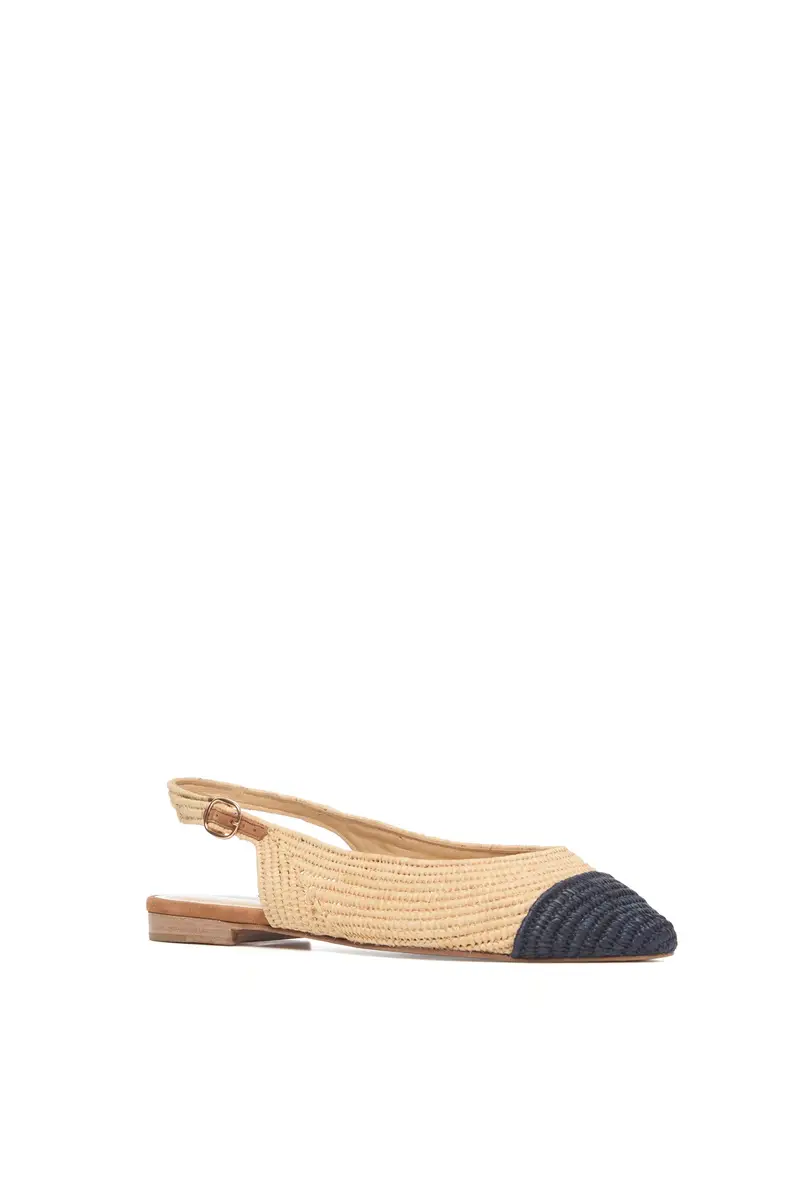Gabriela Hearst Strength Slingback Flat Shoe in Natural Raffia | Thumbnail 2 Gabriela Hearst Strength Slingback Flat Shoe in Natural Raffia | Thumbnail 2