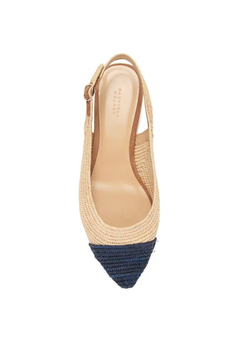 Gabriela Hearst Strength Slingback Flat Shoe in Natural Raffia | Thumbnail 4 Gabriela Hearst Strength Slingback Flat Shoe in Natural Raffia | Thumbnail 4