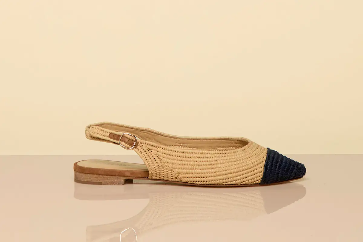 Gabriela Hearst Strength Slingback Flat Shoe in Natural Raffia | Thumbnail 5 Gabriela Hearst Strength Slingback Flat Shoe in Natural Raffia | Thumbnail 5