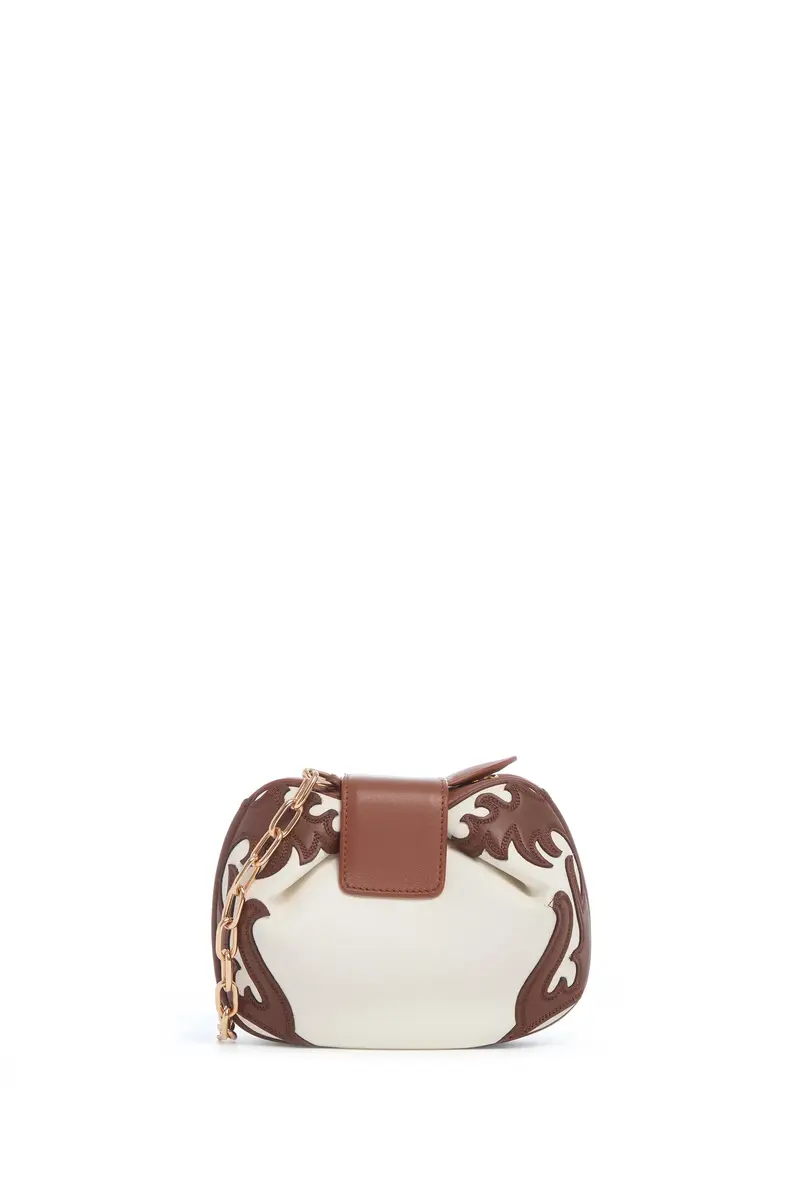 Gabriela Hearst Soft Demi Western Clutch with Chain in Multi Nappa Leather | Thumbnail 3 Gabriela Hearst Soft Demi Western Clutch with Chain in Multi Nappa Leather | Thumbnail 3