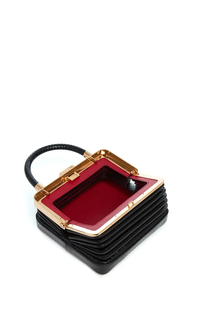 Gabriela Hearst Small Diana Bag in Black Snakeskin | Thumbnail 4 Gabriela Hearst Small Diana Bag in Black Snakeskin | Thumbnail 4
