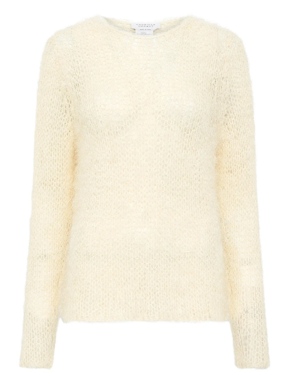 Zoharin Knit Sweater in Off White Silk Cashmere Zoharin Knit Sweater in Off White Silk Cashmere