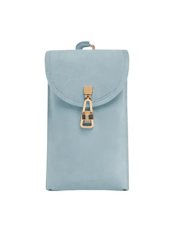 Sunglasses Pouch in Light Blue Suede Sunglasses Pouch in Light Blue Suede