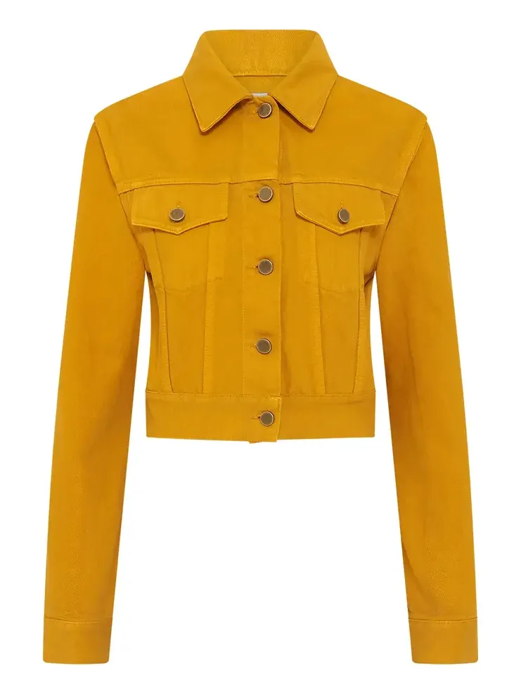 Gabriela Hearst Bronte Jacket in Golden Birch Recycled Cotton Denim