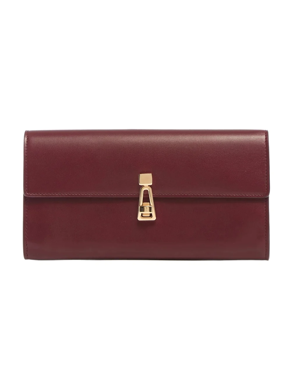 Gabriela Hearst Phone Wallet in Bordeaux & Pink Leather