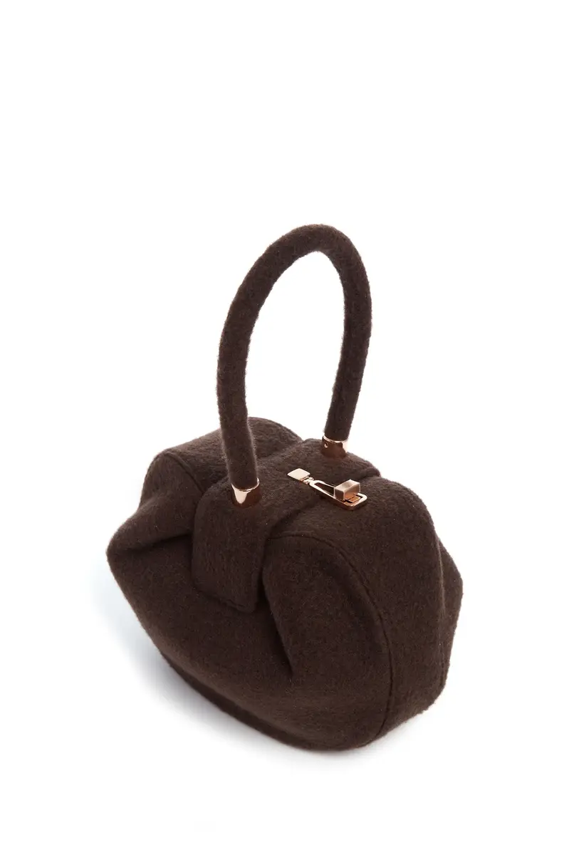 Gabriela Hearst Nina Bag in Chocolate Cashmere Felt | Thumbnail 3
